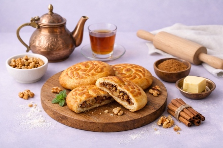 تهیه کلوچه فومن اصیل شمالی؛ دستور پخت سنتی با راز خوش‌عطر شدن کلوچه